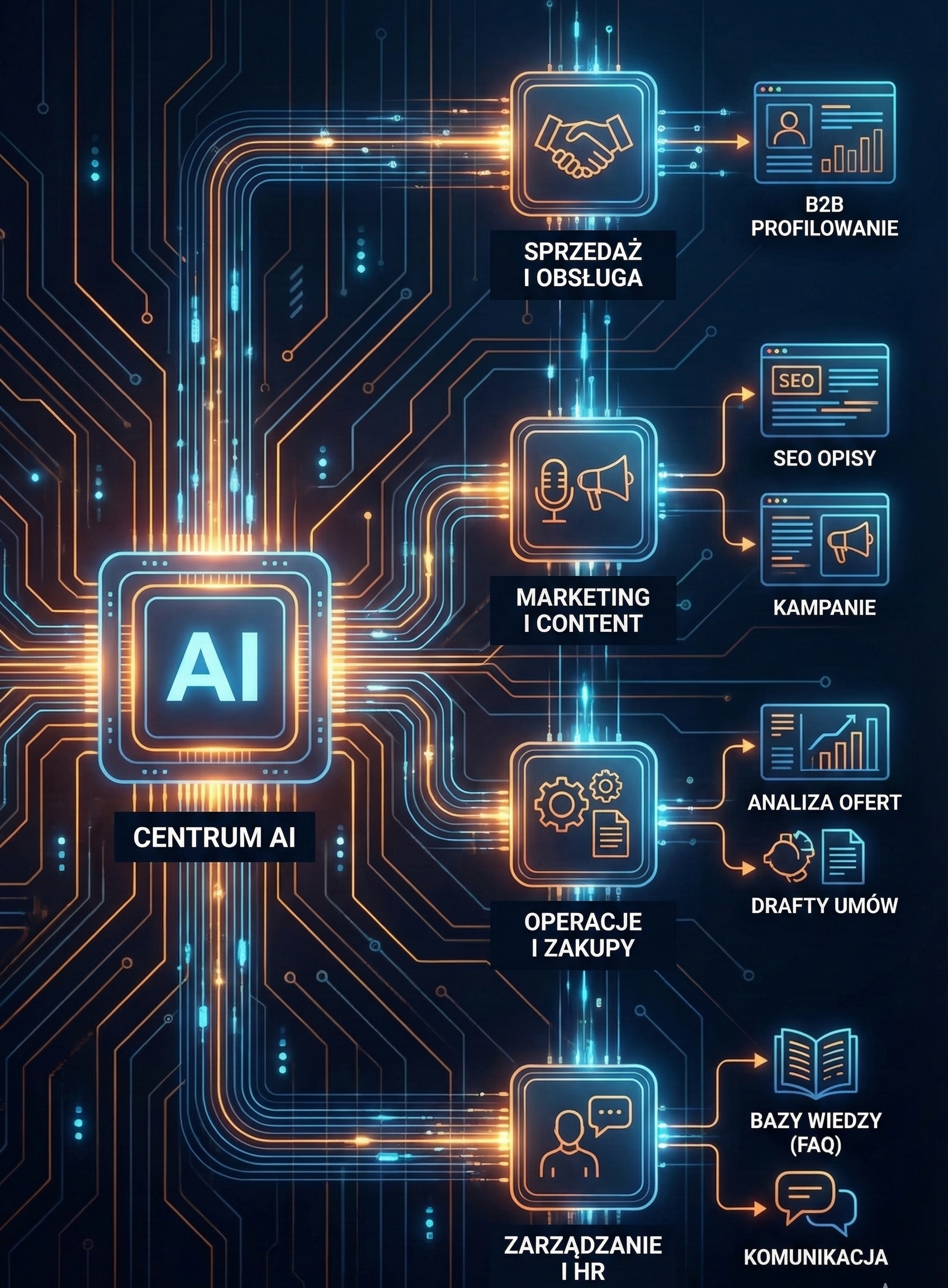 Schemat Szkoleń AI dla Działów